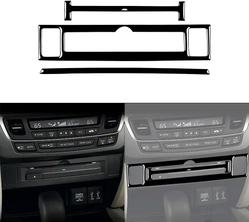 Vista 19 de 4 calcomanías para auto con diseño de pilar en el interior del espejo retrovisor compatible con Ridgeline 2017 2018 2019 2020/Passport
