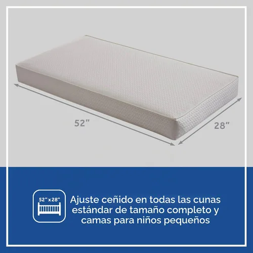 Vista 5 de Sealy Baby Colchón transpirable de 2 etapas para cuna GREENGUARD Gold