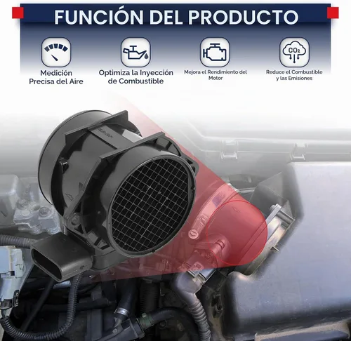 Vista 4 de MOSTPLUS 5WK96431 Medidor de sensor de flujo de aire masivo MAF de reemplazo directo MAF compatible para Hyundai 28164-23700