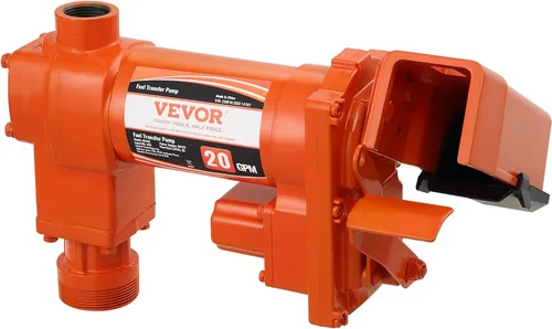 Vista 11 de VEVOR Bomba de transferencia de combustible, 12 V CC 20 GPM 1/4 HP, bomba extractora de gasolina con boquilla automática, manguera de descarga