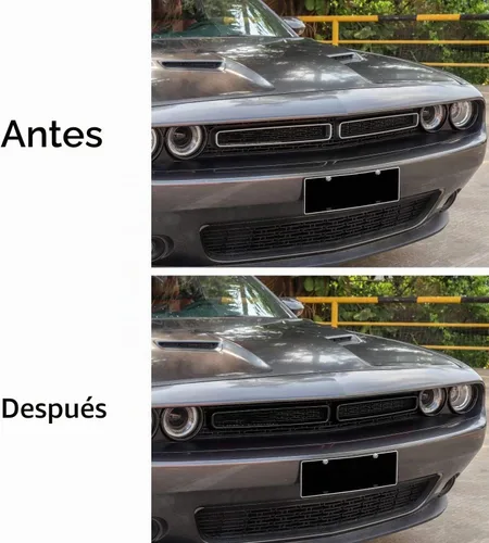 Vista 6 de Voodonala para Challenger Insertos de Rejilla Frontal de Radiador, Adornos de Parrilla para 2015-2025+ Dodge Challenger Accesorios Exteriores, ABS