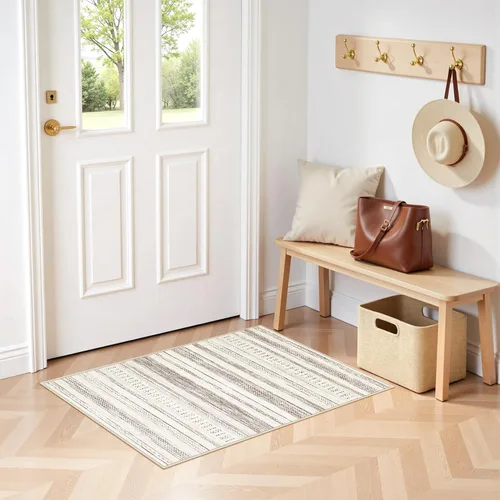 Vista 7 de Tortania - Tapete de 2x3 pies para sala, tapete suave y lavable de estilo bohemio marroquí y rústico para interiores, habitación, oficina y debajo