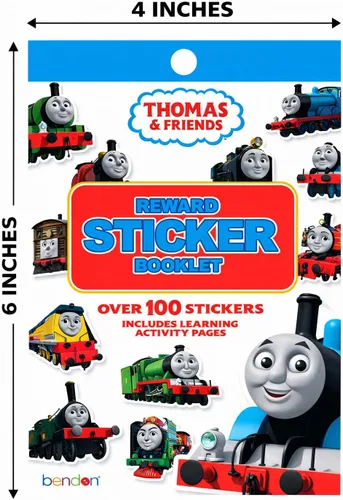 Vista 2 de Thomas and Friends - Bloc de calcomanías de recompensa, libro de calcomanías de actividades de Thomas y sus amigos, libro de actividades