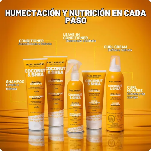 Vista 7 de Marc Anthony Moldeador de mousse para cabello rizado y humectante de coco