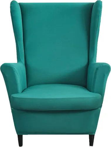 Vista 36 de HZDHCLH Fundas para silla de ala de 2 piezas, fundas de silla de ala de elastano elásticas para sillón del salón, fundas lavables para sofá
