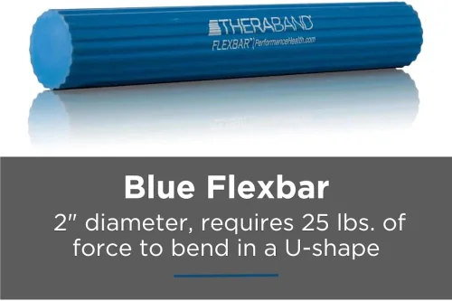 Vista 5 de Flexbar Barra de ejercicio azul