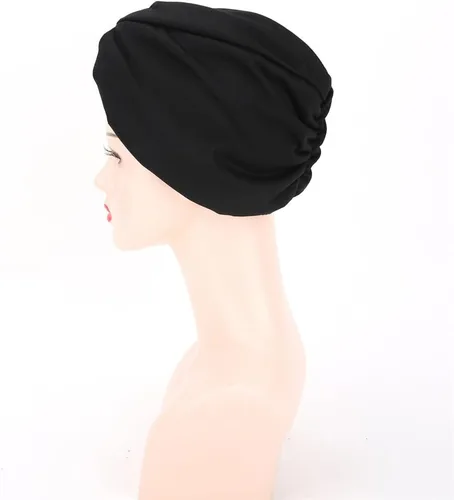 Vista 7 de Turbantes para mujer, con forro de satén, previamente atado, con nudo, para dormir, gorro de quimioterapia