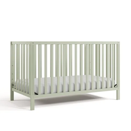Vista 24 de Storkcraft Morningside - Cuna convertible 5 en 1, color verde oliva