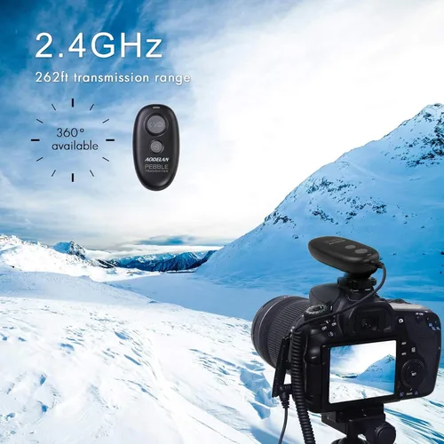 Vista 4 de AODELAN Control remoto inalámbrico de liberación de obturador para cámara Nikon D850, D810, D700, D500, D4, D5, D4s, D3100, D5000, D7200, D600