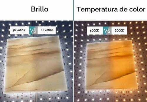 Vista 3 de Paquete de 4 hojas de retroiluminación LED de 24 V, 36 W, 3000 K, blanco cálido, 19.3 x 9.6 pulgadas cada unidad, panel LED flexible regulable