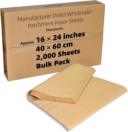 Vista 22 de Cuadrados de papel pergamino pequeños comerciales de 4 x 4 pulgadas (43,200 hojas), sin blanquear, antiadherentes, precortados, para envoltorios