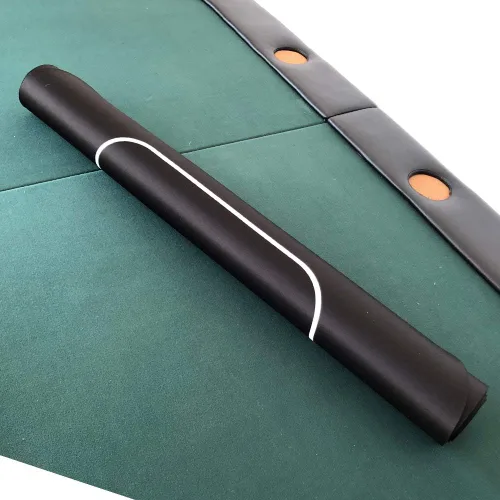 Vista 5 de Yuanhe 70 "x 35" Rectángulo portátil Sure Stick Espuma de goma Poker Mesa de Poker Layout Mat (Negro)