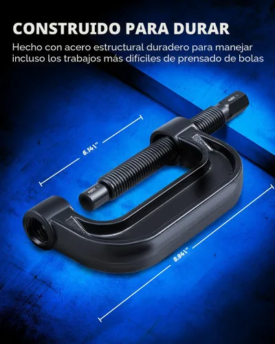 Vista 6 de Kit de prensa de rótula Orion Motor Tech, herramienta de extracción de rótula resistente con adaptadores para 4 ruedas motrices, herramienta