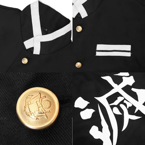 Vista 4 de Uzui Tengen - Disfraz de anime, uniforme para adultos, para Halloween