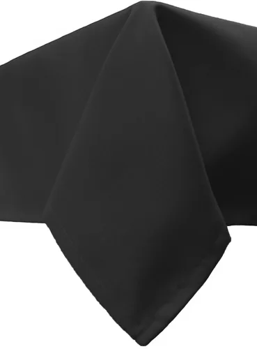 Vista 3 de Your Chair Covers - Mantel rectangular de poliéster sin costuras de alta calidad de 60 pulgadas de ancho x 102 pulgadas de largo - Negro - Mantel