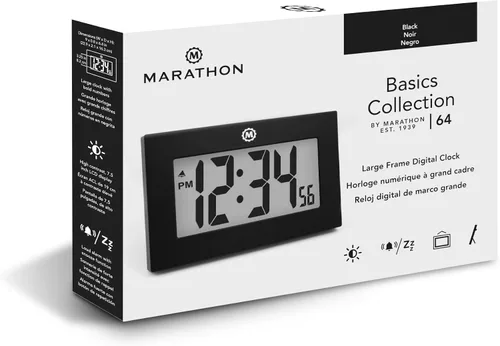 Vista 8 de Marathon cl030064p Reloj de dígitos Digital Frame grande