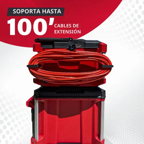 Vista 5 de Soporte para cable de extensión Packout para sistema Alpha Rail Compatible con Milwaukee Packout Tool Box - Se ajusta a organizadores Packout