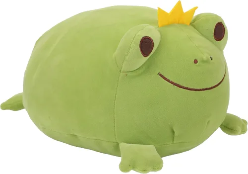 Vista 8 de Animal de peluche de rana súper suave, linda almohada de rana para acurrucar, adorable juguete de peluche de rana, regalo para niños pequeños, niñas