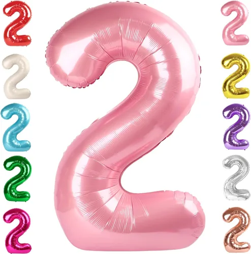 Vista 222 de Globos del números 0 de 40 pulgadas para formar los números 10, 20, 30, 40, 50, 60, 70, 80, 90, 100, para decoración de cumpleaños, bodas, eventos
