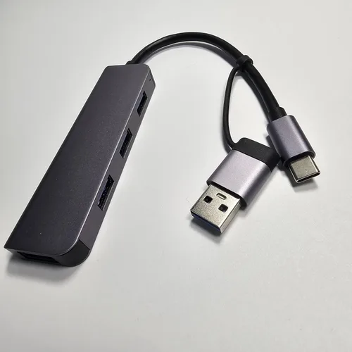Vista 8 de Hub USB extrendido de múltiples puertos USB 3.0 Hub con transferencia de datos de alta velocidad de 5 Gbps, compatible con Windows, Mac, laptop