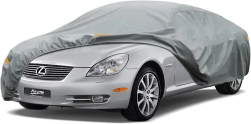Vista 179 de Kayme Funda de Coche de Servicio Pesado Impermeable para Todo Tipo de Clima, Ajuste Personalizado para Tesla Model S, Cubierta Exterior Completa