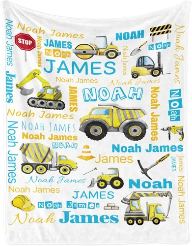Vista 9 de Manta de bebé con nombre personalizado, regalos personalizados para bebés, niños, niñas y niños, mantas de franela suaves y esponjosas, cálidas