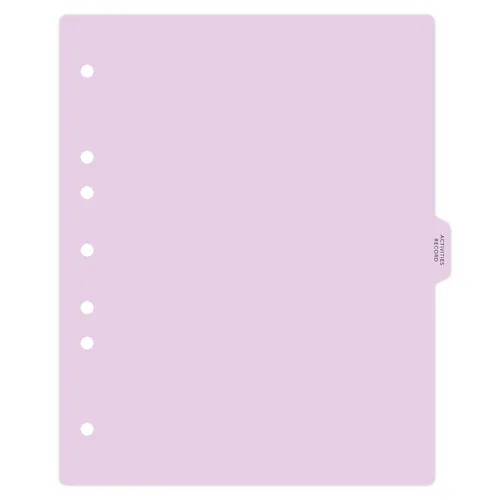 Vista 12 de Carstens - Heavy Duty Misc. Records Plastic Ring Binder Dividers, Side Tab, 1/9 Cut, Tab 5 Position, US Letter, Case of 50, (2616-59CS) - Ideal