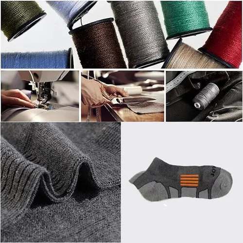 Vista 6 de JOYNÉE 6 pares de calcetines deportivos para hombre, transpirables, cómodos, de corte bajo, calcetines para correr