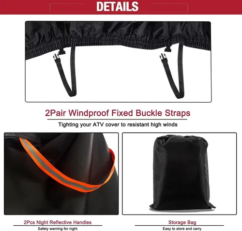 Vista 3 de ClawsCover UTV - Cubiertas impermeables para todo tipo de clima, tela Oxford 420D resistente al viento, ATV lado a lado UTV Accesorios para Polaris