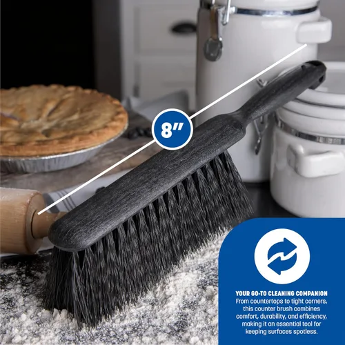 Vista 4 de Carlisle FoodService Products 3625803 Cepillo para chimenea/banco, 8 pulgadas, negro