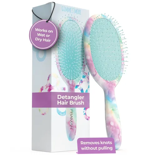 Vista 10 de Framar Cepillo desenredante para cabello rizado – Cepillos para el cabello para mujeres, desenredante húmedo, cepillo para cabello húmedo