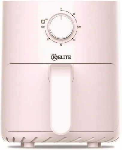 Vista 2 de Kitchen Elite Freidora de aire mecánica con temporizador de perilla manual Rosa