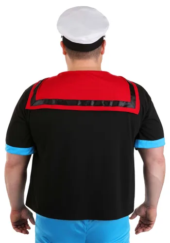Vista 2 de Kit de Disfraz Plus Size de Popeye para Hombre Multicolor