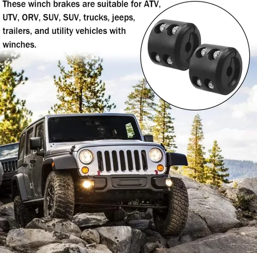 Vista 7 de Bittwee - Tapón de caucho para cabrestante de coche para ATV UTV camión, protector de gancho de cable para cuerda sintética, amortiguador de golpes