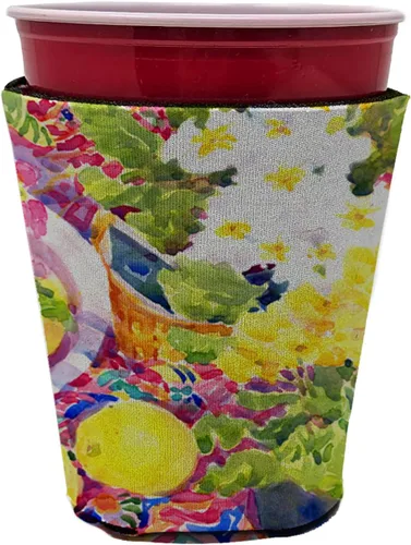 Vista 21 de Caroline's Treasures 6015LITERK Flower – Bird of Paradise Botella de vino Hugger Botella Enfriador de Frigorífico Hugger Funda Abrazadora Lavable a
