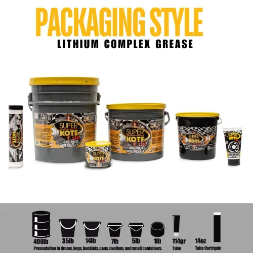 Vista 8 de Litio Complex Grease SUPERKOTE 2000 - Grasa lubricante blanca Superkote 2000 multiusos, complejo de litio, lubricante, EP, alta temperatura