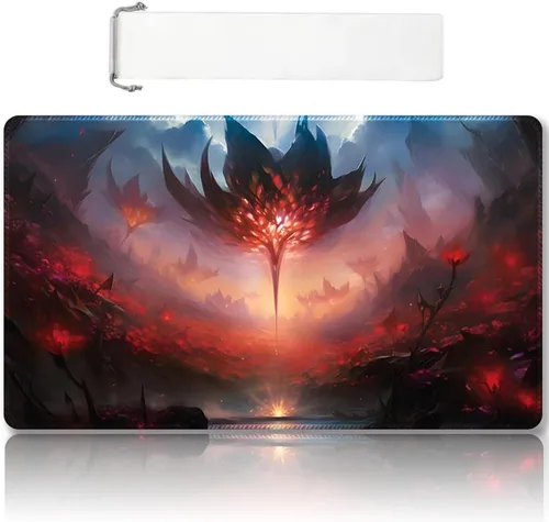 Vista 36 de Tapete de juego MTG cosido de alta calidad con zonas y parte trasera de goma antideslizante, tapete de juego TCG para MTG y otros juegos de cartas
