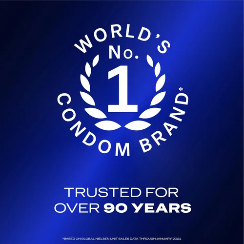 Vista 11 de Preservativos ultrafinos, acanalados, punteados con lubricante retardante, Durex Performax Intense - Preservativos de látex de goma natural, 12