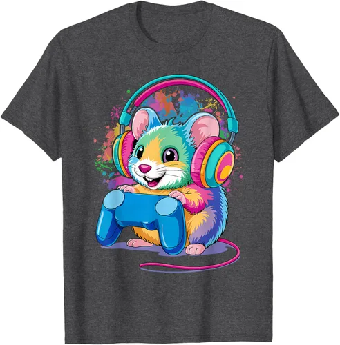 Vista 22 de Mouse Gaming Animal Video Games Funny T-Shirt