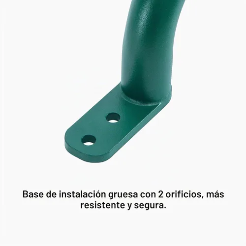 Vista 2 de Asa de escalera de 37 pulgadas para patio de recreo (1 par), riel de escalera de metal para casa de juegos, asas de seguridad para juegos al aire
