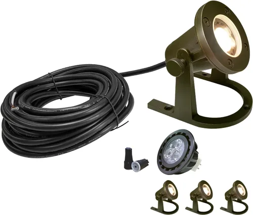 Vista 7 de COLOER Luz submarina resistente de latón macizo de 12 V de bajo voltaje, 1