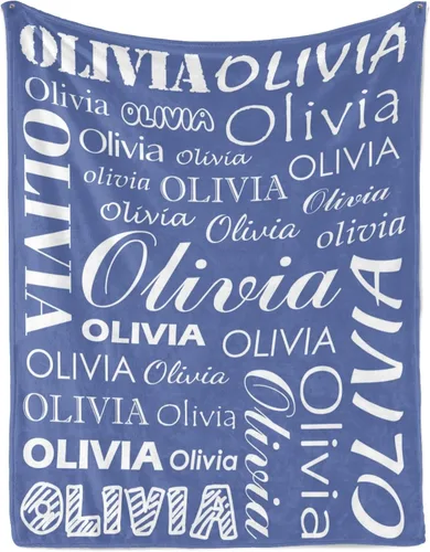 Vista 24 de Manta personalizada con nombre para niños y adultos, manta de franela personalizada con nombre