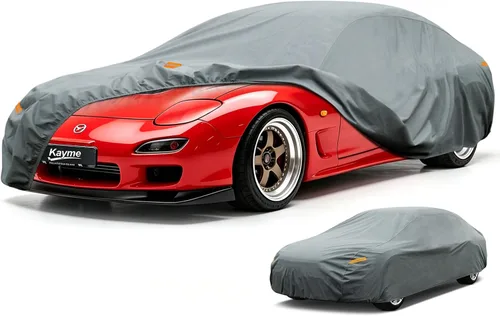 Vista 166 de Kayme Funda de Coche de Servicio Pesado Impermeable para Todo Tipo de Clima, Ajuste Personalizado para Tesla Model S, Cubierta Exterior Completa