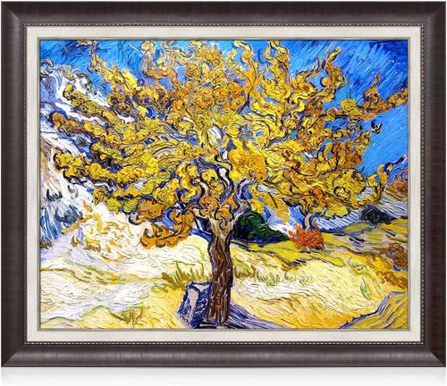 Vista 41 de Serie de pinturas de Vincent Van Gogh (favoritos). Reproducción de arte clásico de Van Gogh, impreso en lienzo, Algodón, Almond Blossom, 16x20