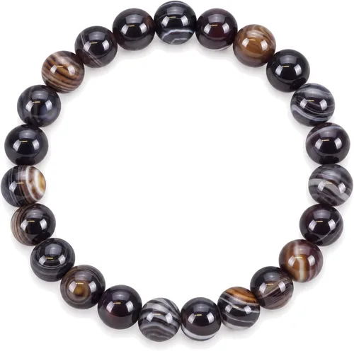 Vista 15 de Colección Cherry Tree - Pulseras de cuentas de gemas para mujeres y hombres, tamaños pequeños, medianos y grandes, cuentas redondas de 8 mm Cuarzo