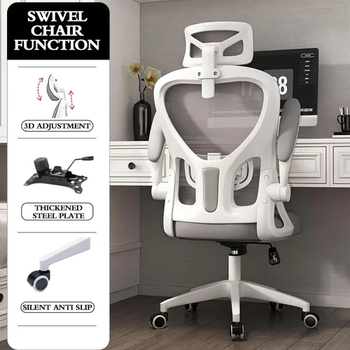 Vista 7 de Ergonomic Office Chair with Breathable Mesh Adjustable Headrest & Lumbar Support Comfortable Desk Chair for Home Gaming & Work - Stylish Swivel Desk