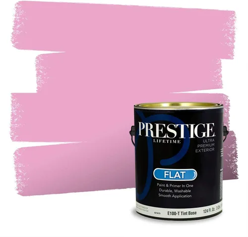 Vista 782 de Prestige Paints Pintura exterior e imprimación en uno, 1 galón, plano, coincidencia comparable de Valspar* Amber Rose*