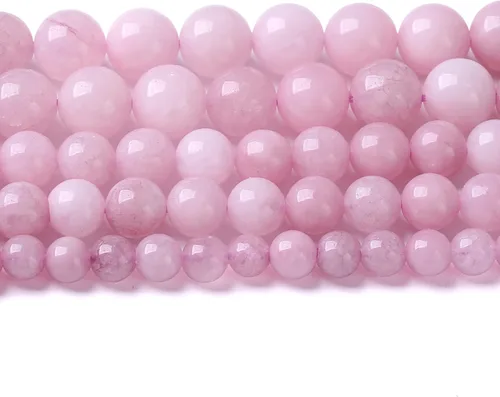 Vista 65 de 4MM 86 piezas Cuentas sueltas de piedra natural de amazonita calcedonia para hacer joyería DIY Pulsera Collar 1 hebra