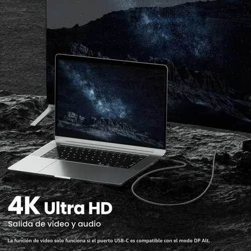 Vista 3 de Fasgear Cable USB C a tipo C 3.2 Gen 2x2 de 3 pies, carga de 20 Gbps 100 W, cable USB-C trenzado de video 4K de 90 grados, compatible con MacBook