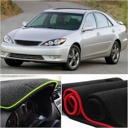 Vista 4 de Alfombrilla para Salpicadero Cubierta Interior Protector de Tablero Compatible con Toyota Camry LE XLE SE Sedán 2002 2003 2004 2005 2006 Alfombrilla